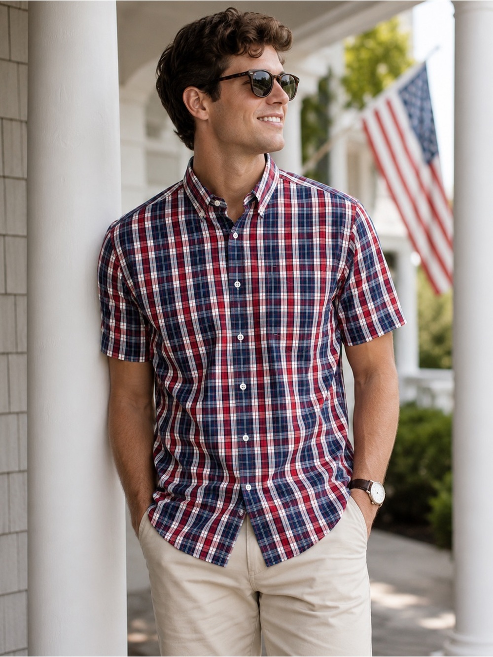 Tommy Hilfiger 100% Cotton Plaid Button-Up Shirt | Size XL | Classic Preppy